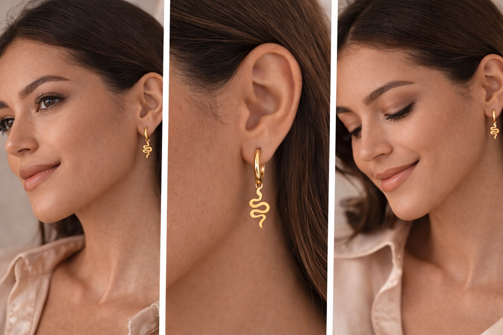 Boucles d'oreilles serpent