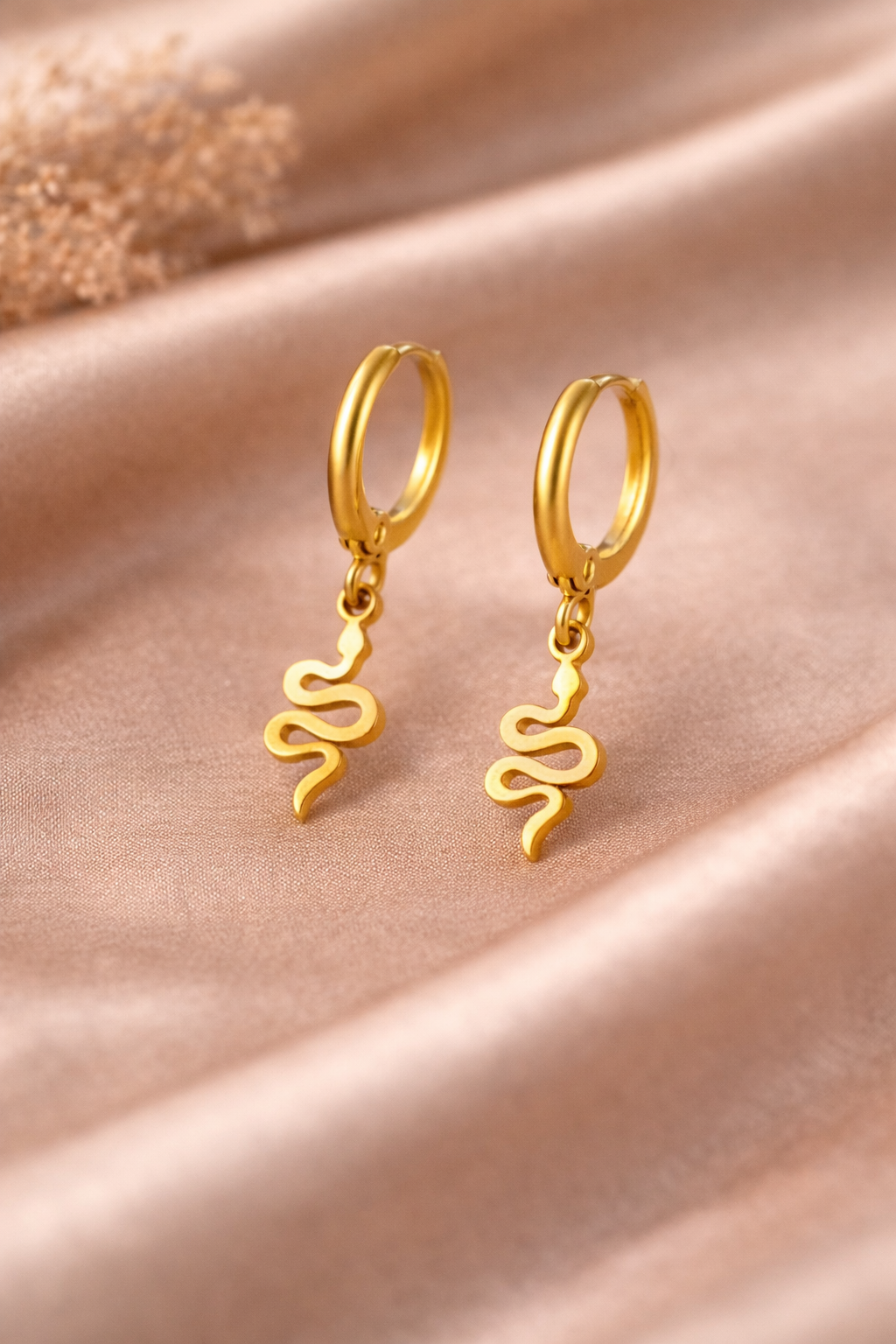 Boucles d'oreilles serpent