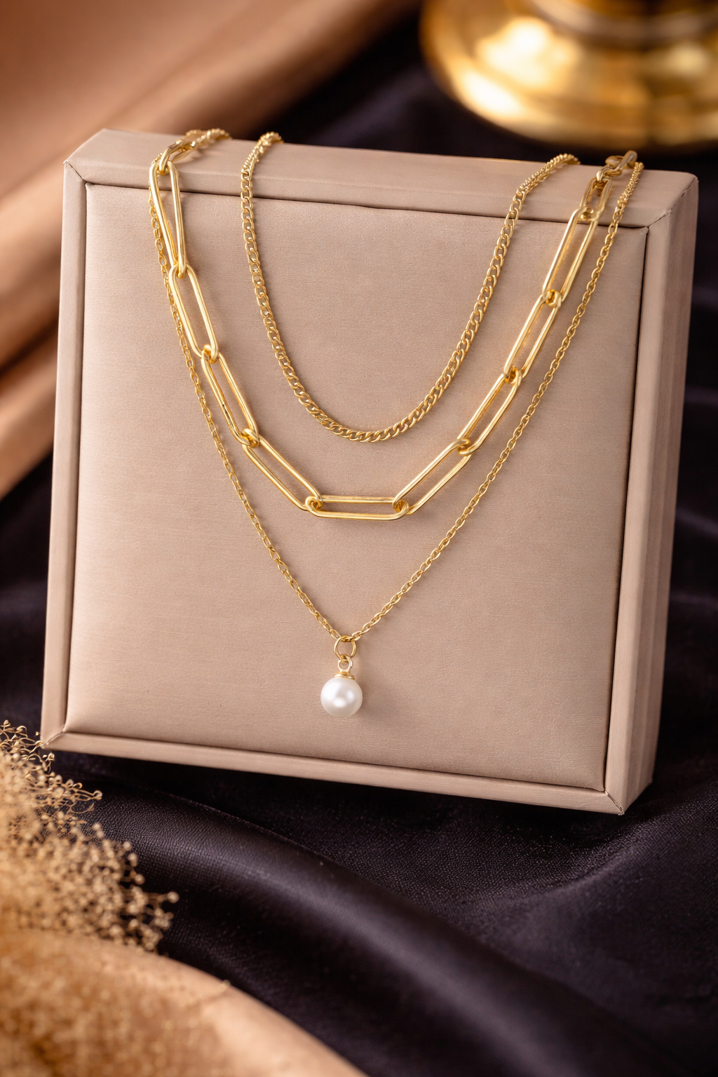 Collier Alice triple chaînes